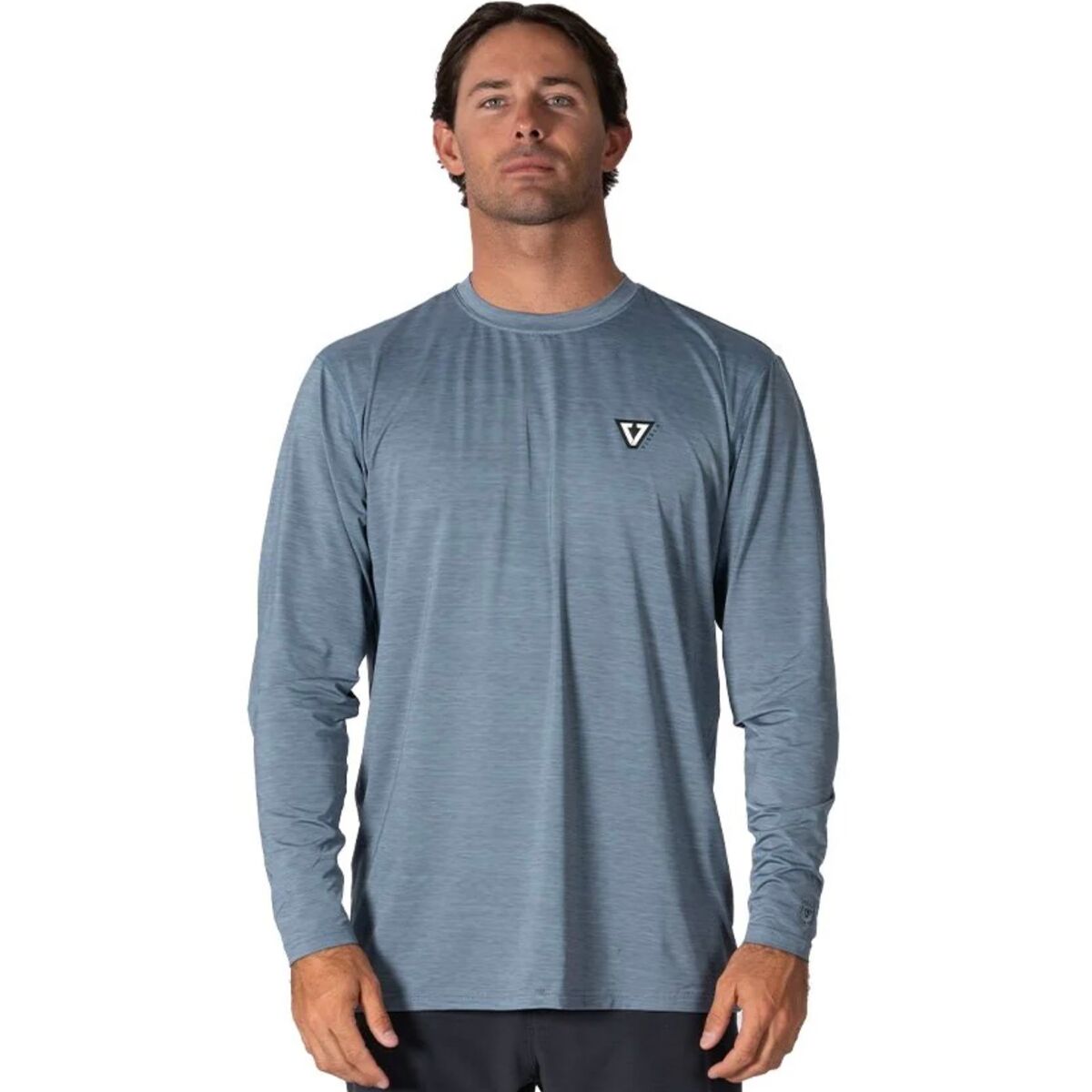 Image of Vissla Twisted Eco Long-Sleeve Shirt - Men's Slate Heather, M