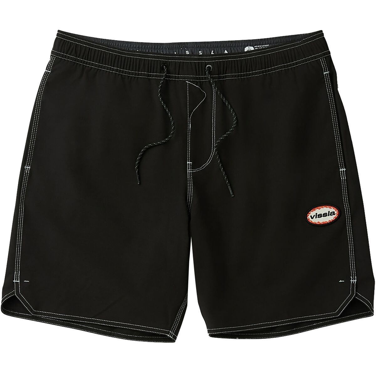 Image of Vissla Solid Sets 17.5in Ecolastic Short - Men's Black 2, L