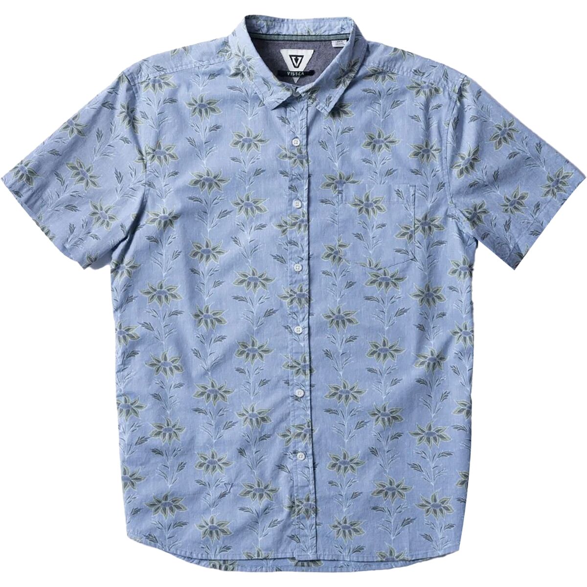 Vissla Vissla Da Vineyard Eco Short-Sleeve Shirt - Men's Faded Denim, XL