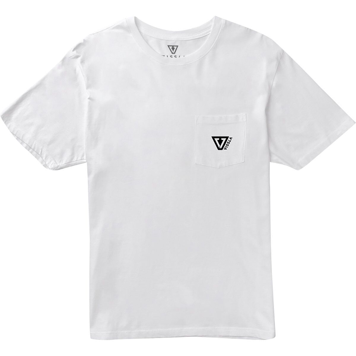 Image of Vissla Established Premium Organic Pocket T-Shirt - Men's White, M