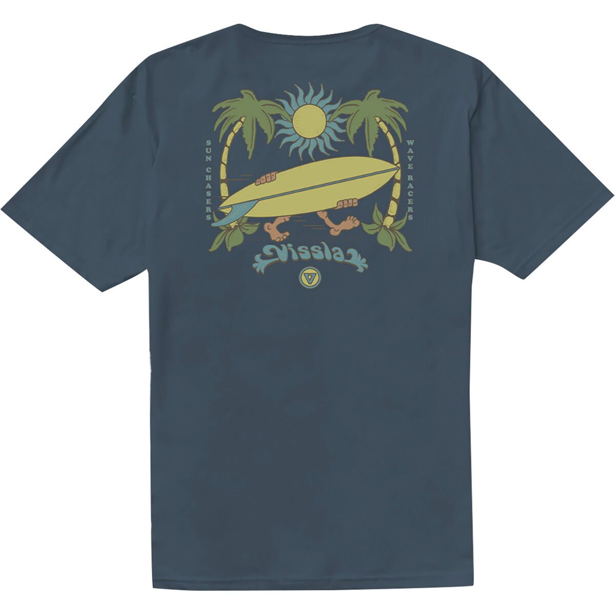 Vissla Vissla Out There Organic T-Shirt - Men's Dark Denim, L