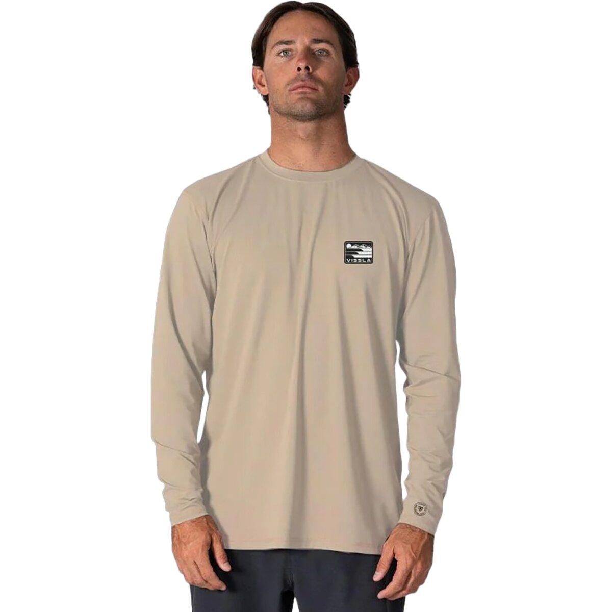 Image of Vissla Pro Comp Long-Sleeve Sun Shirt - Men's Sand, L