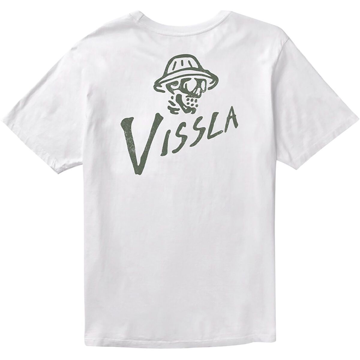 Image of Vissla Brain Bucket Premium Organic PKT T-Shirt - Men's White, S