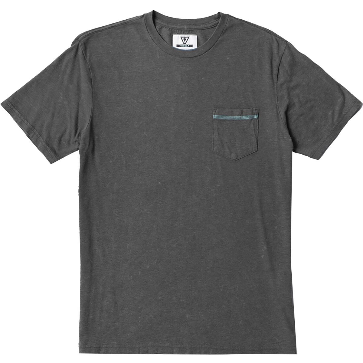 Image of Vissla Solid Sets Cosmic Wash PKT T-Shirt - Men's Phantom, L