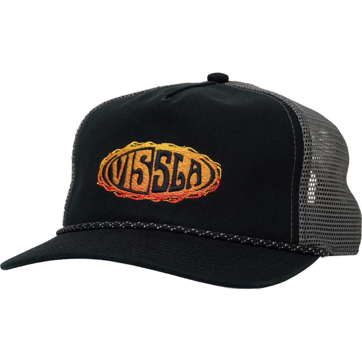Image of Vissla Double Shaka Trucker Hat Black, One Size