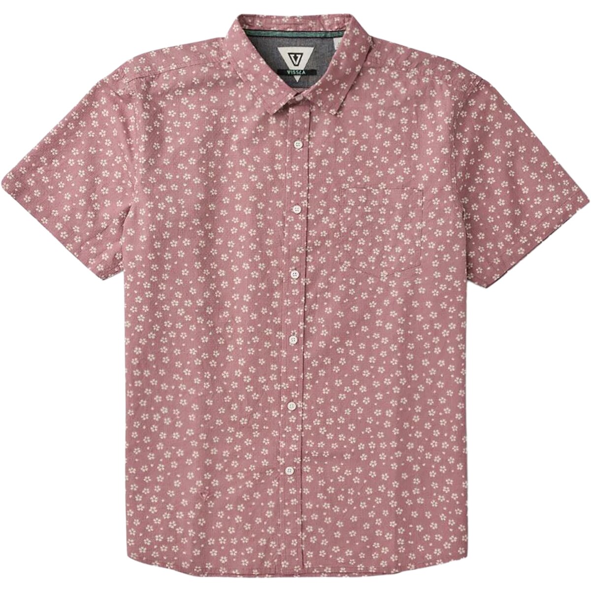 Image of Vissla Bongo Circle Eco Short-Sleeve Shirt - Men's Rose, S