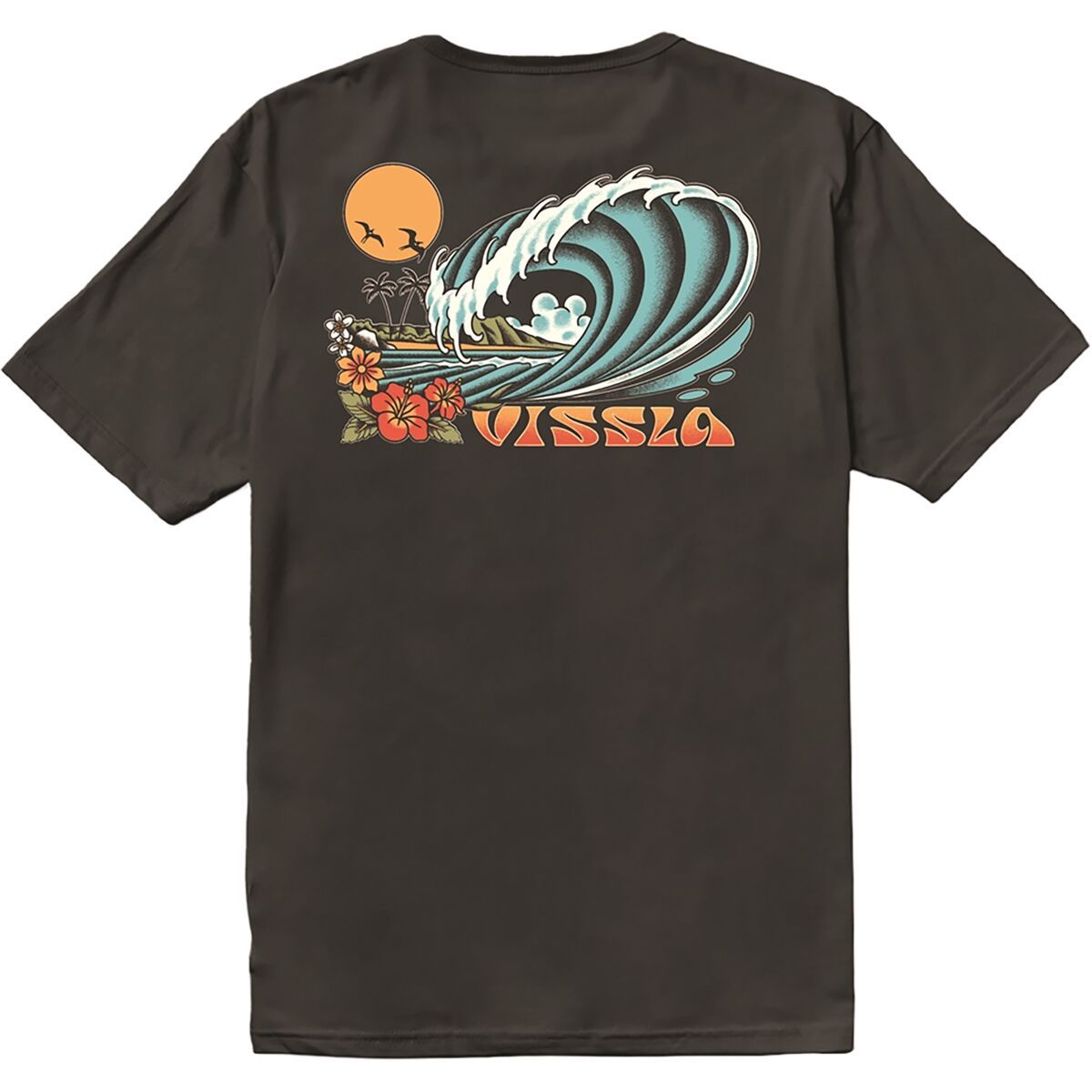 Image of Vissla Breakers Organic T-Shirt - Men's Phantom, S
