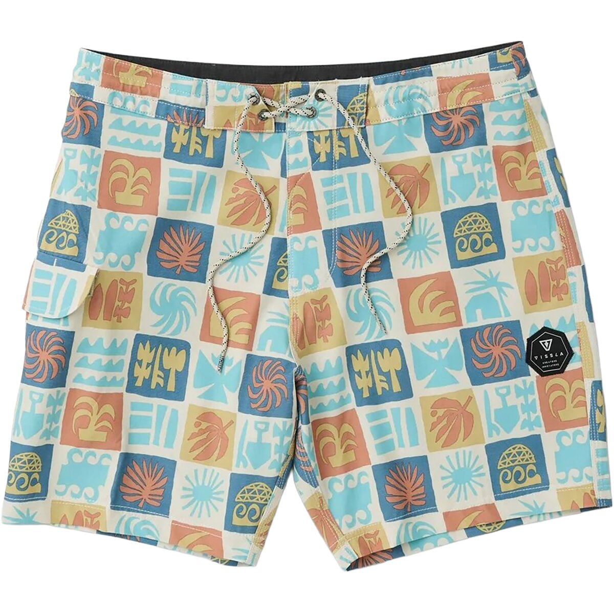Image of Vissla Ecology Center 16.5in Ecolastic Short - Men's Multi, XL