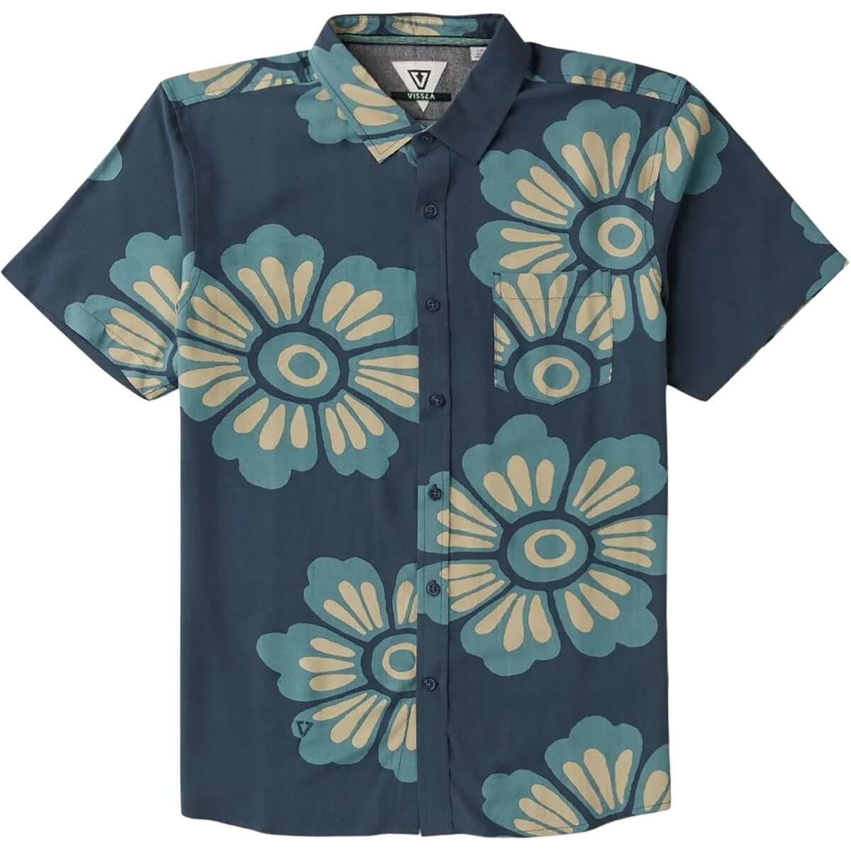 Image of Vissla Keana Short-Sleeve Shirt - Men's Midnight, S