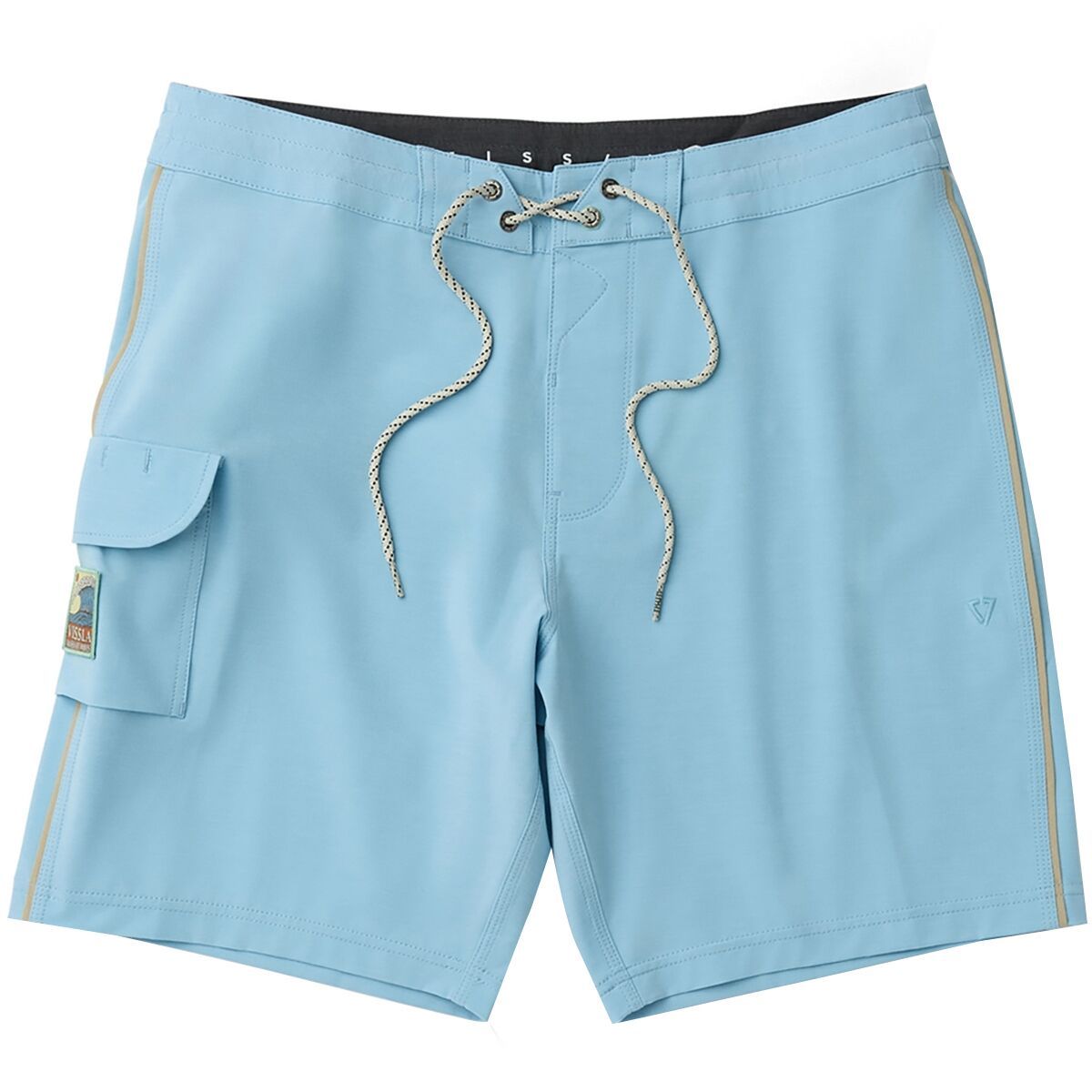 Image of Vissla Solid Sets 18.5in Boardshort - Men's Coastal Blue, 36