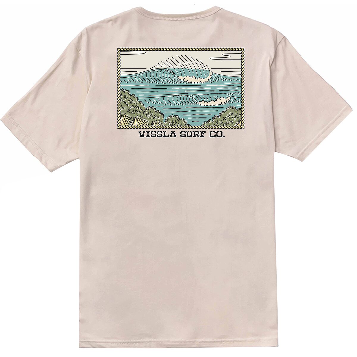 Image of Vissla Lowers Organic T-Shirt - Men's Bone, M