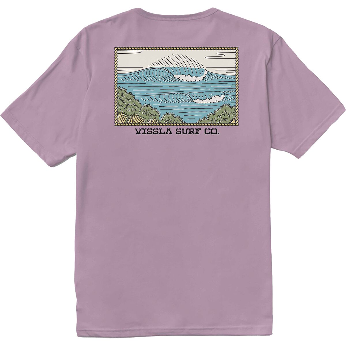 Image of Vissla Lowers Organic T-Shirt - Men's Rose, S