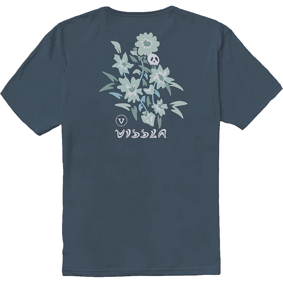 Image of Vissla Voodoo Vines Organic T-Shirt - Men's Dark Denim, S