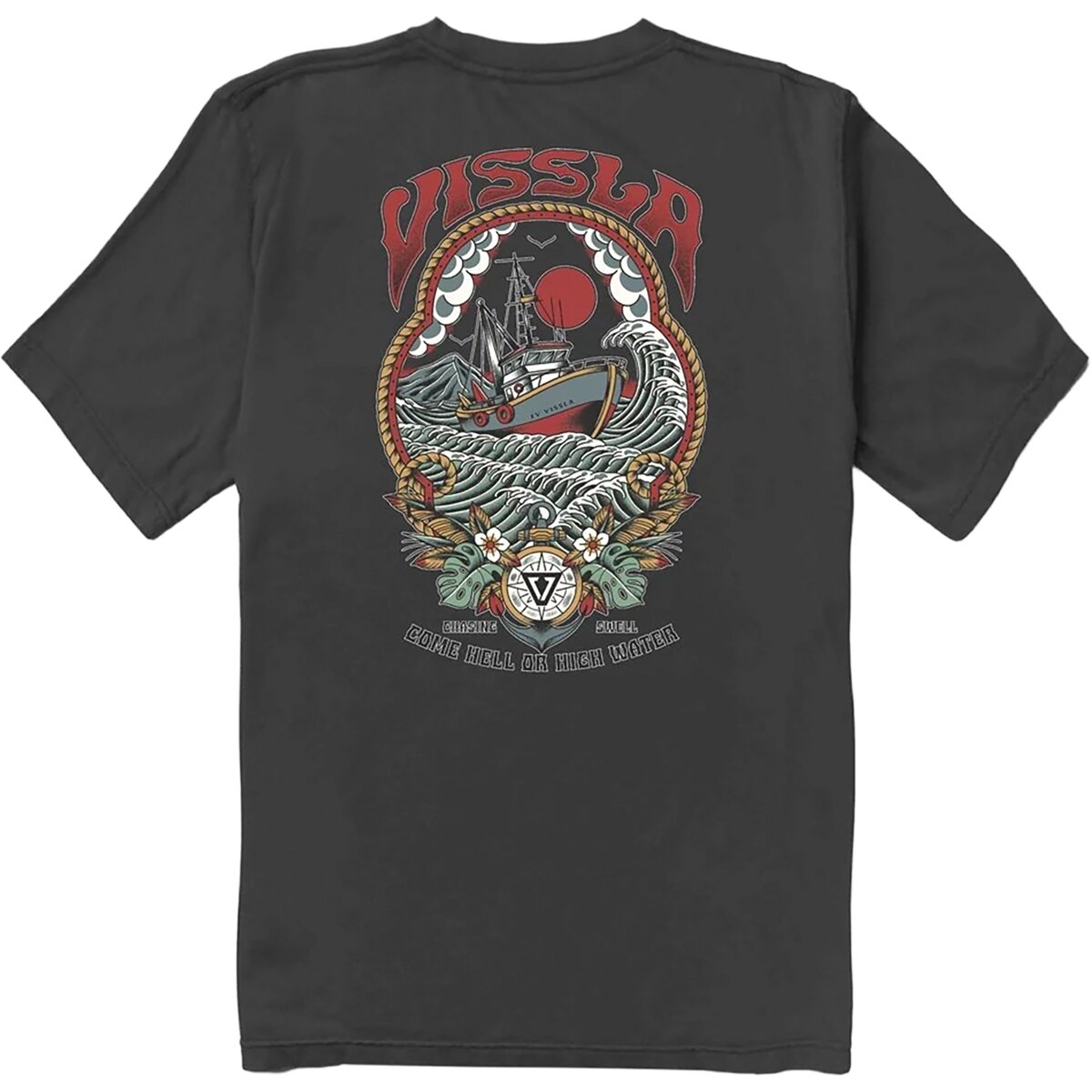 Image of Vissla High Water Organic PKT T-Shirt - Men's Phantom, L