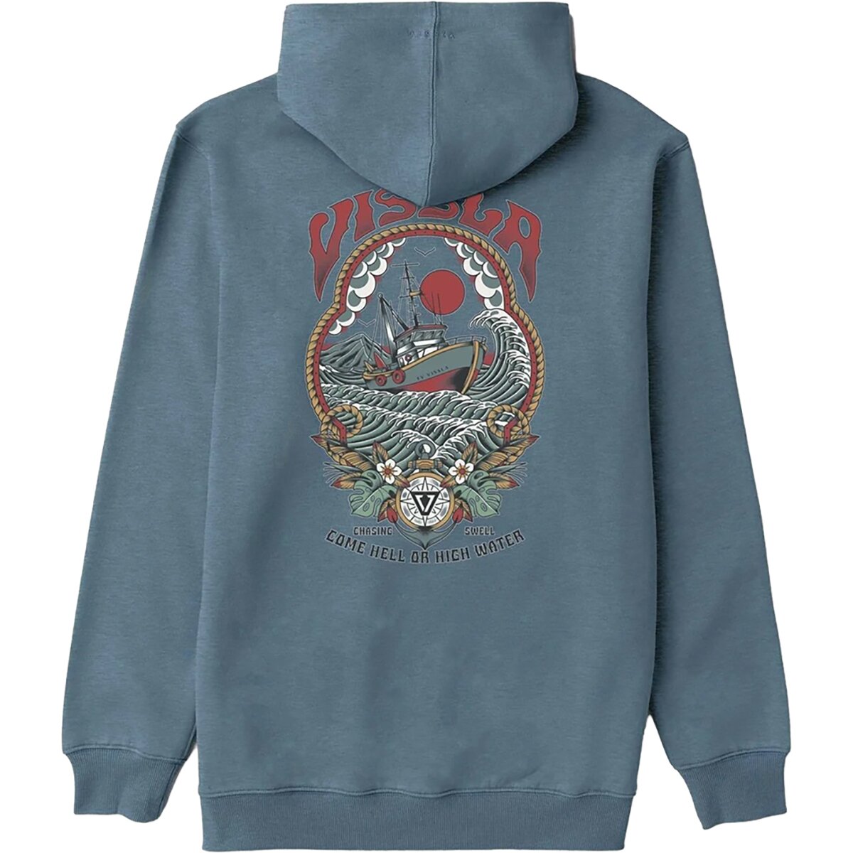 Image of Vissla Offshore Eco PO Hoodie - Men's Navy Heather, M