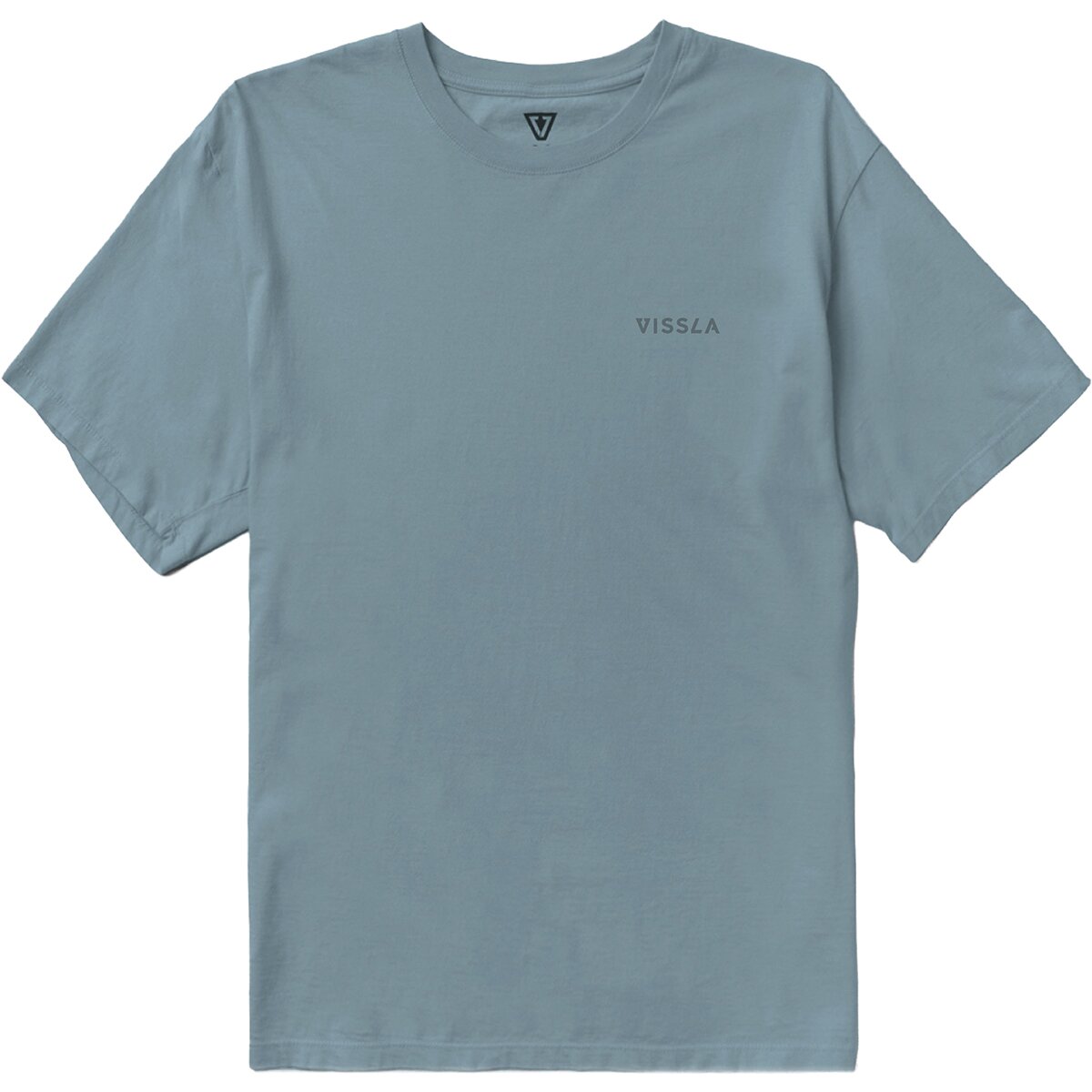 Image of Vissla Vintage Vissla Organic T-Shirt - Men's Blue Haze, L