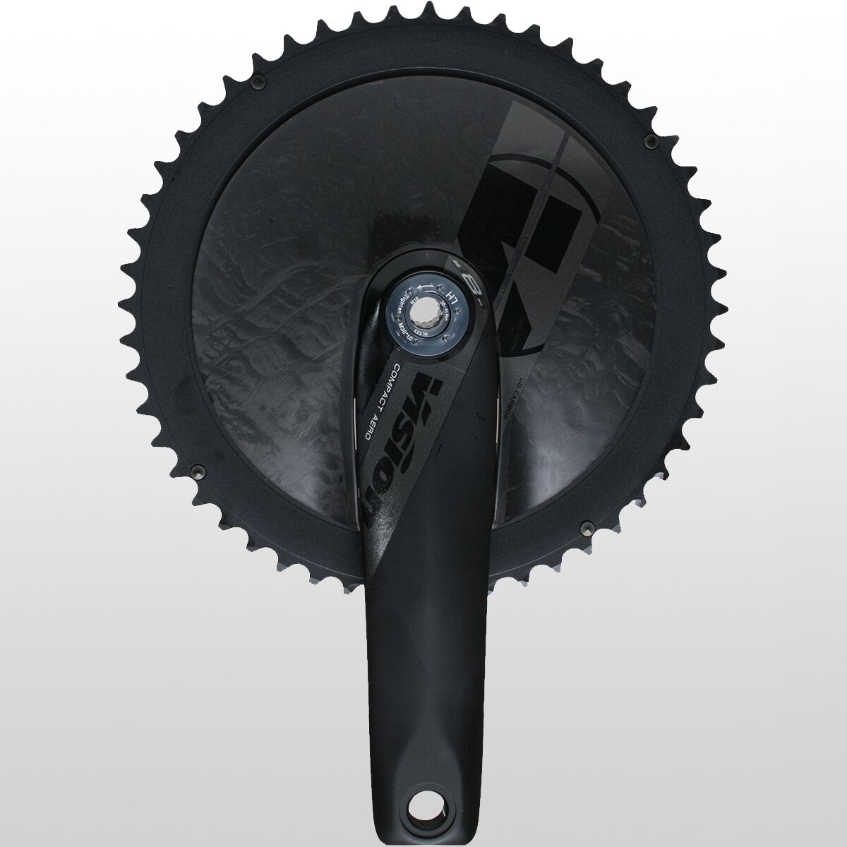Pédalier Vision NS Compact Aéro Carbone - 50/34T, 170mm, Compatible BB386EVO Pour Vélo De Route