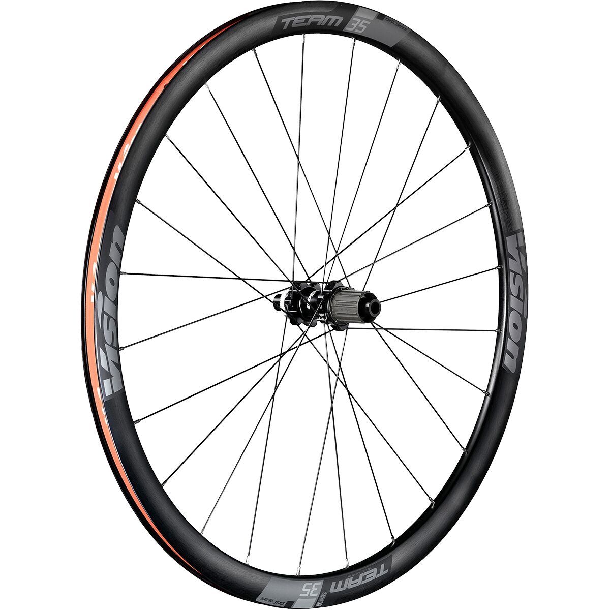 Image of Vision Team 35 Disc Brake Wheelset - Tubeless Brush Black, XDR