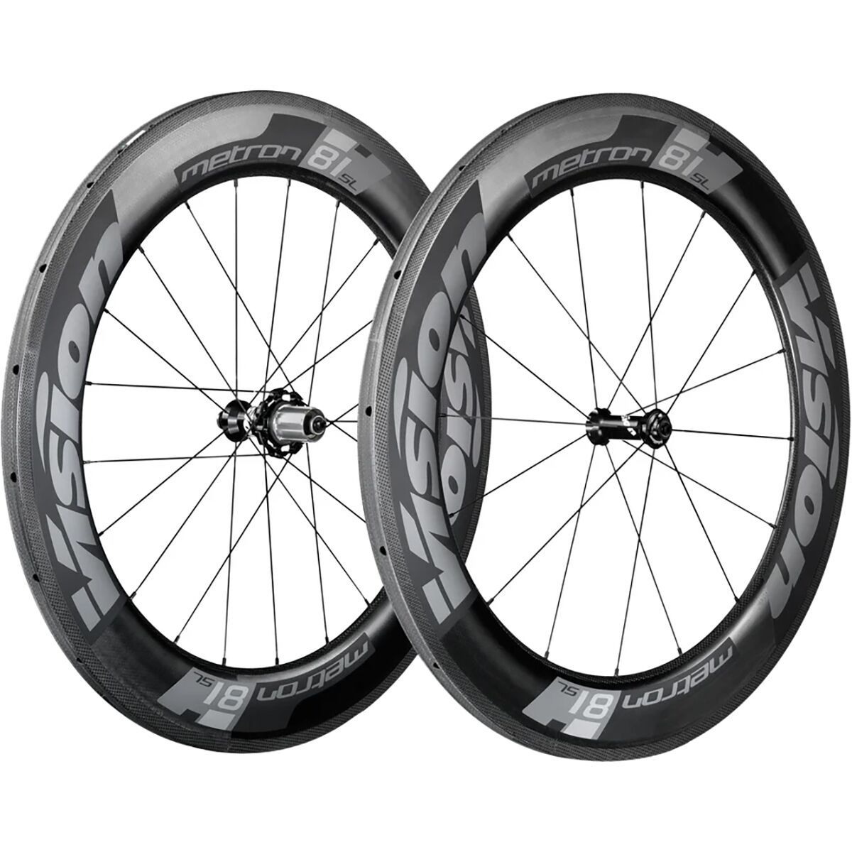 Vision Metron 81 TL Wheelset Black, HG