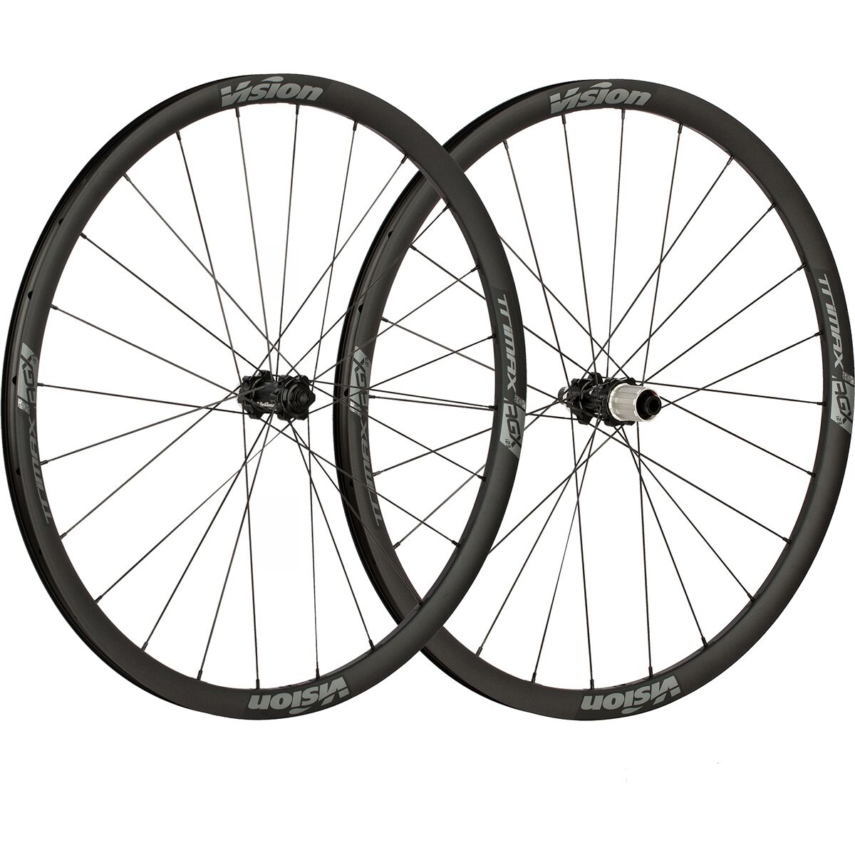 Image of Vision TriMax 30 i23 700c Wheelset Black, HG