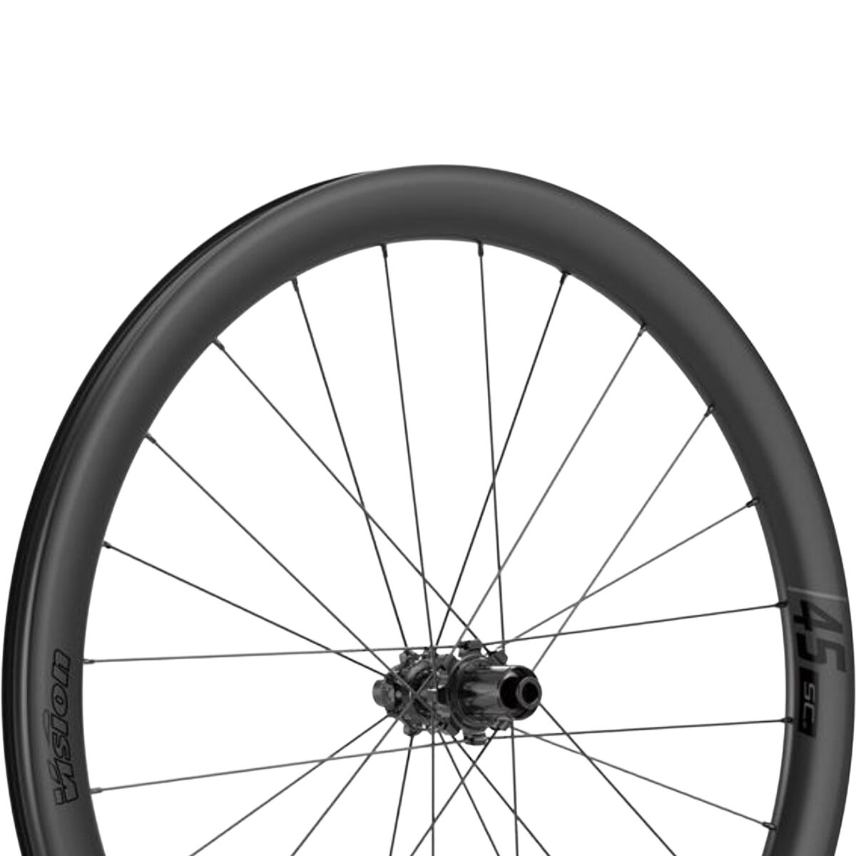 Image of Vision SC 45 i23 Carbon Tubeless Wheelset Black, XDR, 3-Pawl