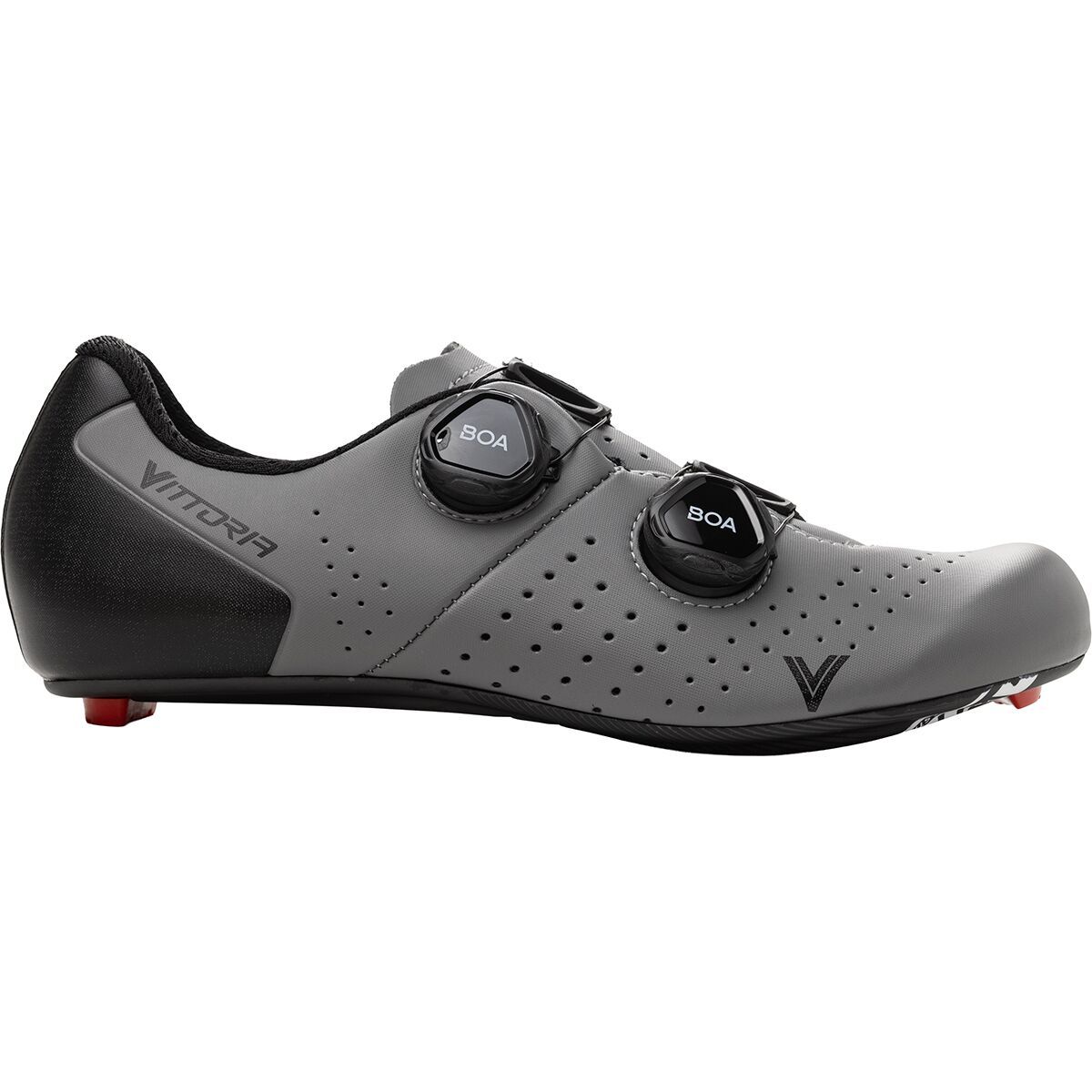 Vittoria Cycling Shoes Veloce Carbon Cycling Shoe Grey/Black, 48.0