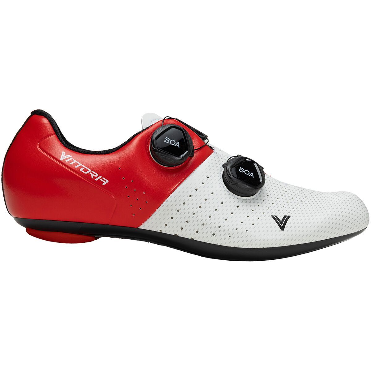 Image of Vittoria Cycling Shoes Veloce Cycling Shoe White/Red, 38.0