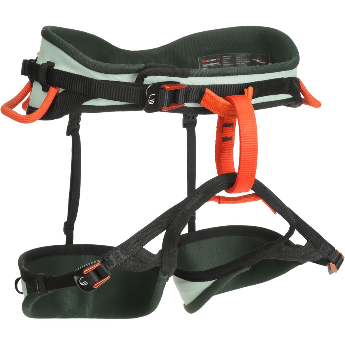 Image of Wild Country Session Harness - Women's Aquifer/Orange, S