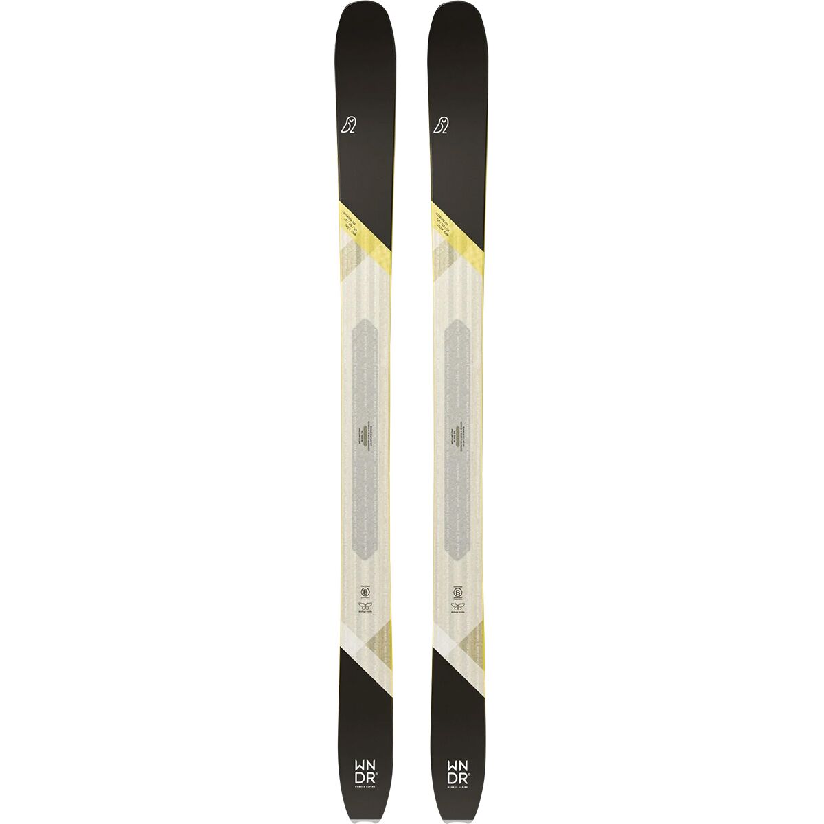 WNDR WNDR Intention 108 Camber Ski - 2025 Black, 176cm