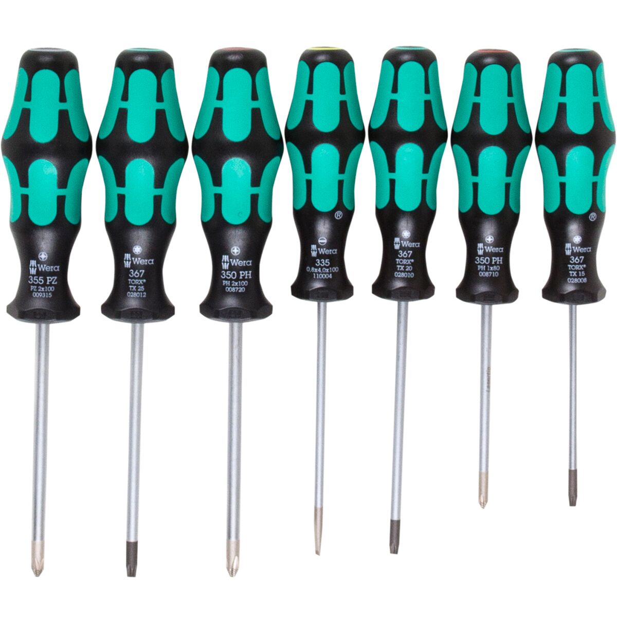 Wera Wera Kraftform 300/7 Screwdriver Set One Color, 7 Piece Set