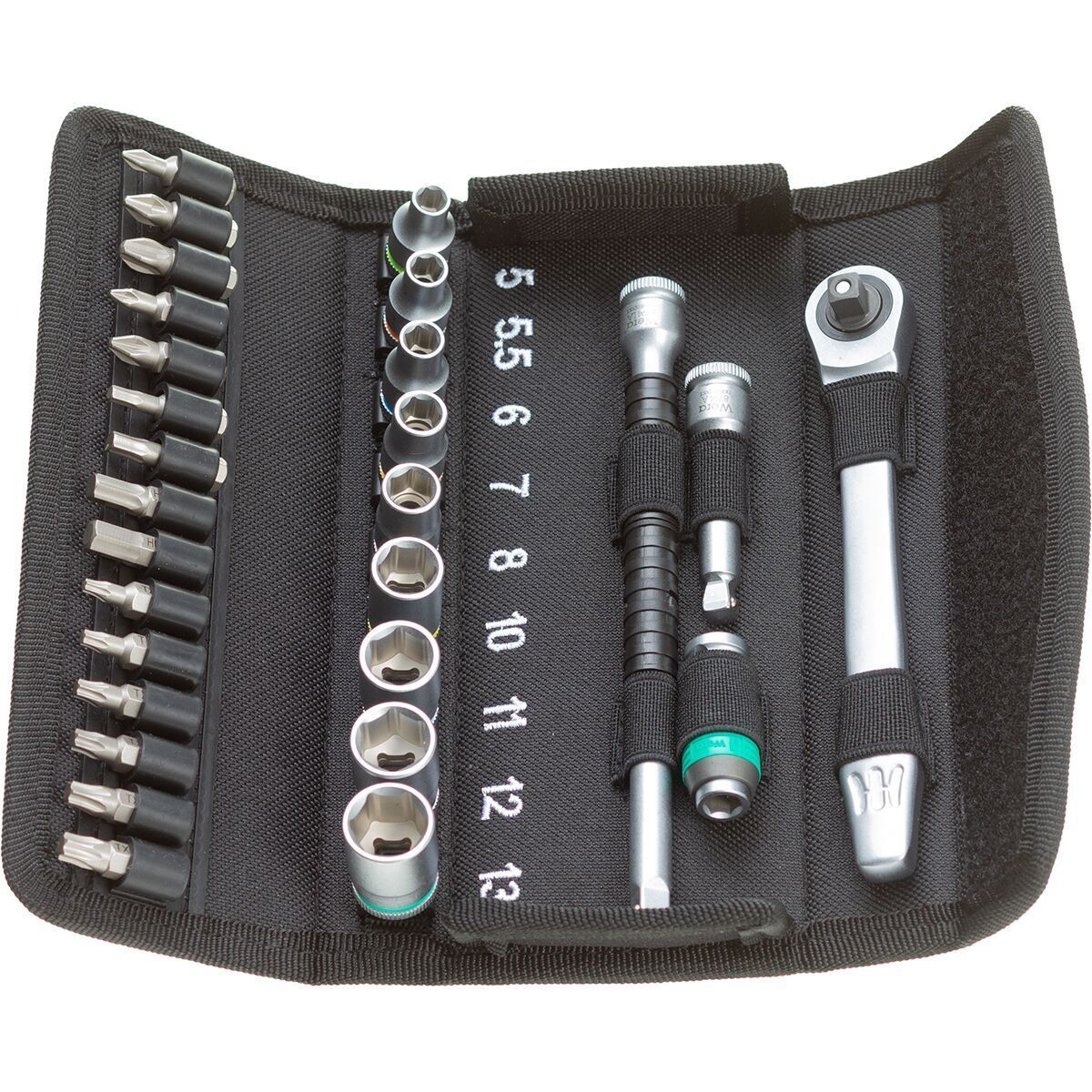 Image of Wera Zyklop 8100 Metal Ratchet Set One Color, 1/4in Drive, Metric