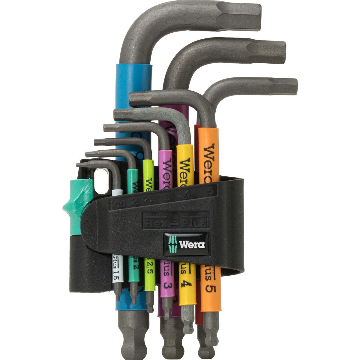 Wera Wera 950 SPKS Short Hex Wrench Set Multi, 9 Piece Set
