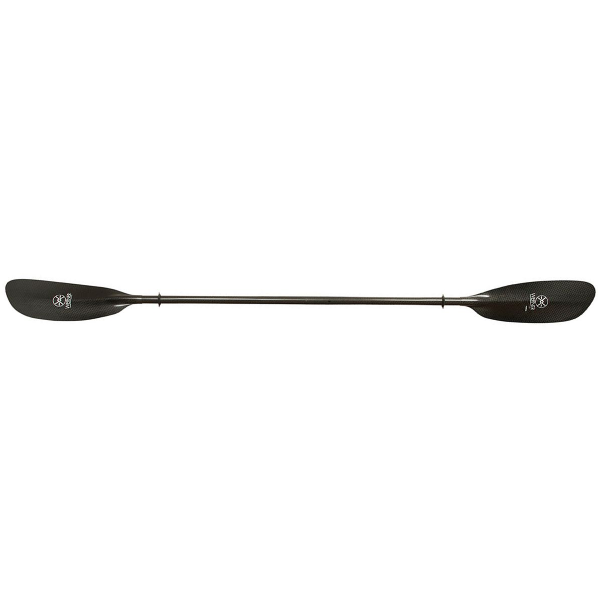 Image of Werner Kalliste 2-Piece Carbon Paddle - Straight Shaft Carbon, Standard,260cm