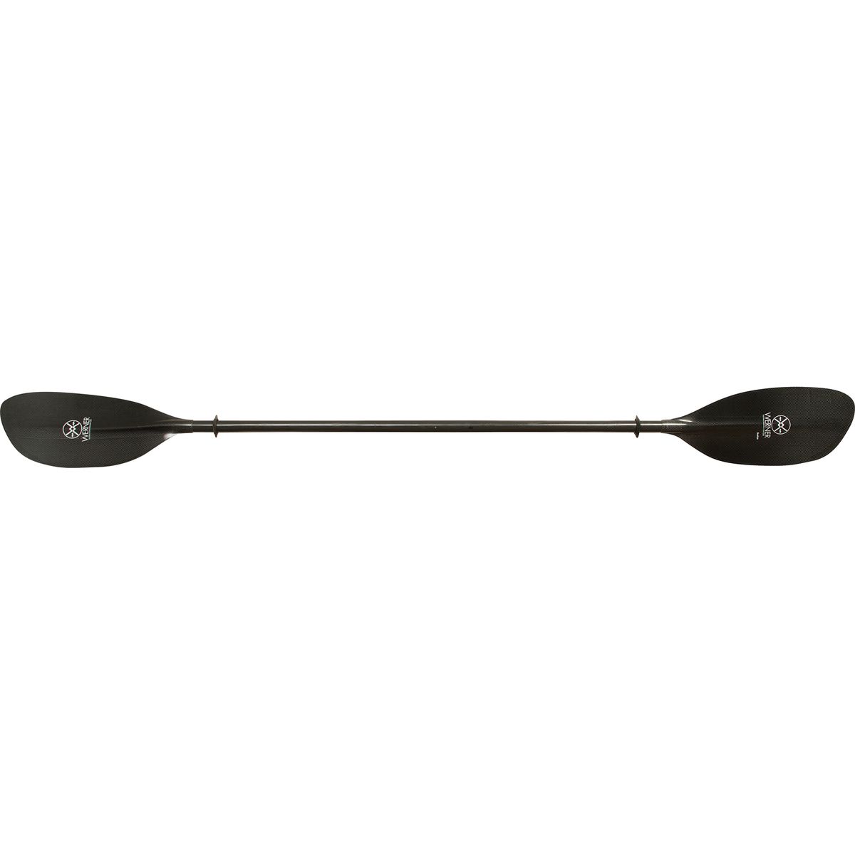Image of Werner Ikelos Carbon 2-Piece Paddle - Straight Shaft Black, Standard,205cm