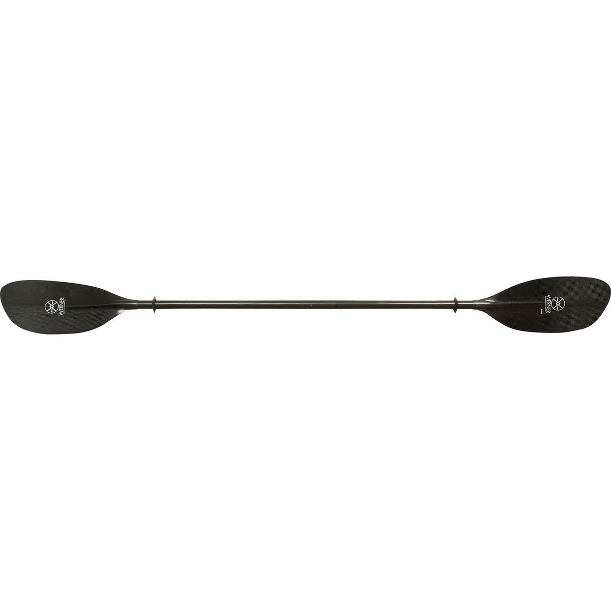 Image of Werner Ikelos Carbon 2-Piece Paddle - Straight Shaft Black, Standard,220cm