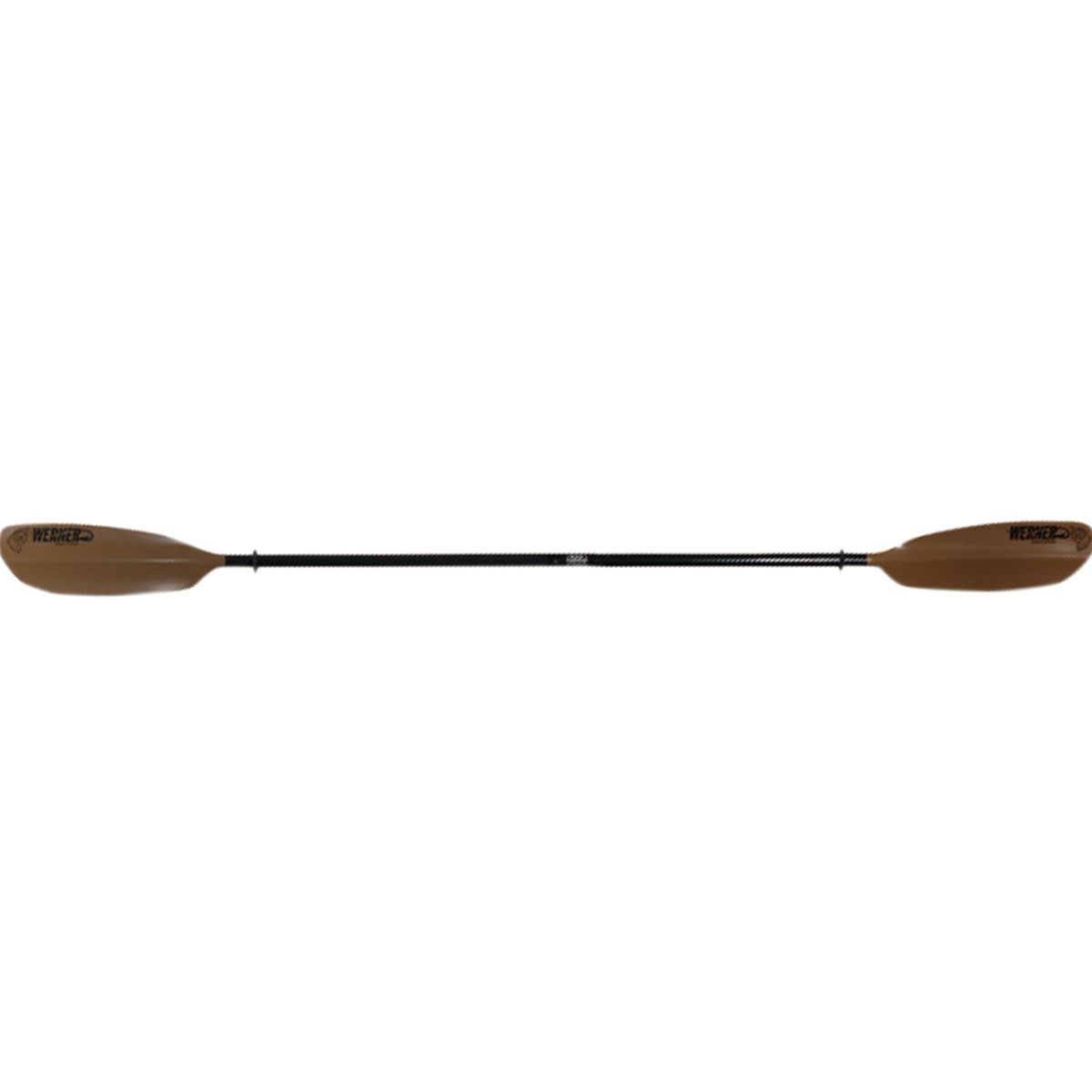 Image of Werner Skagit Hooked 2-Piece Paddle - Straight Shaft Brown, Standard,260