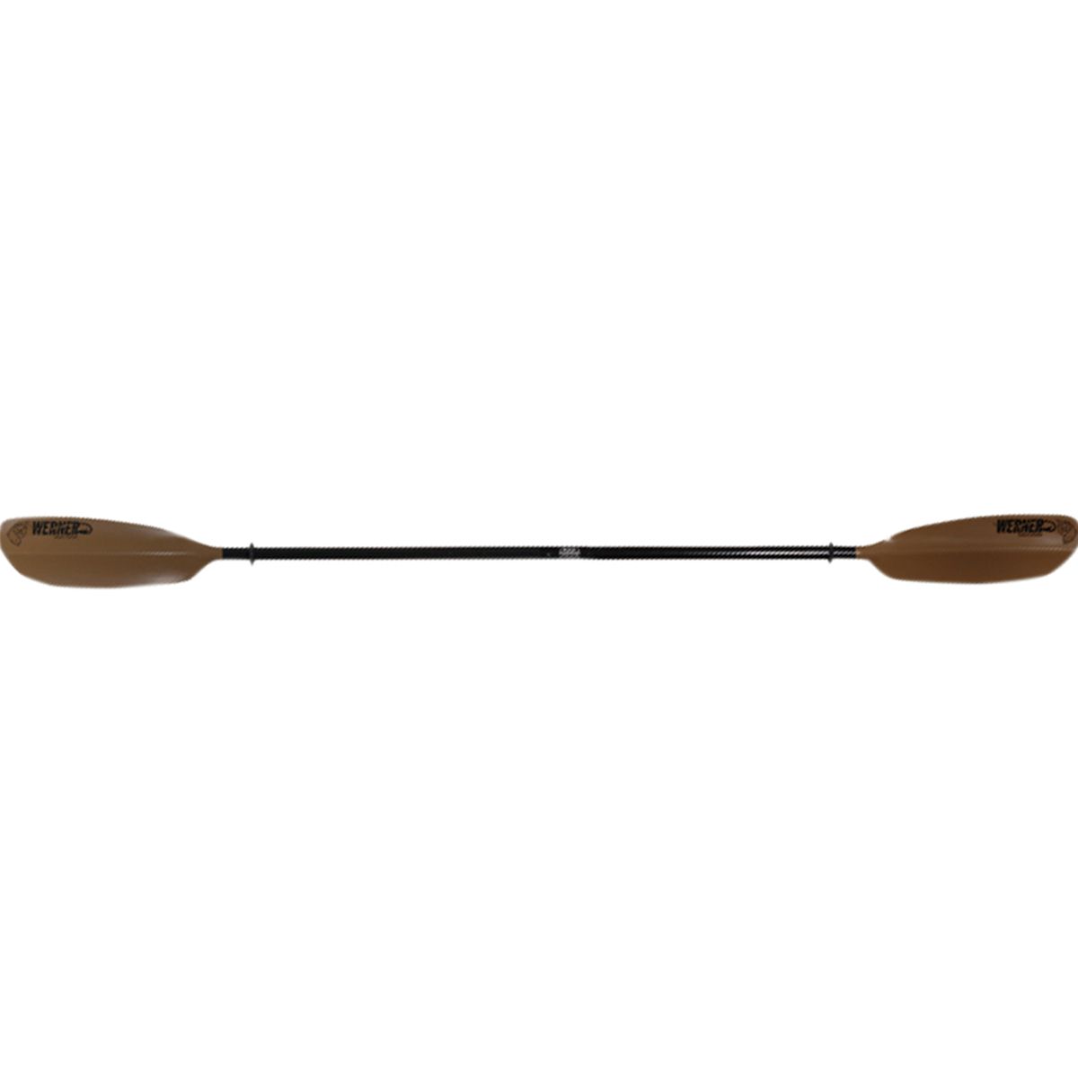 Image of Werner Skagit Hooked 2-Piece Paddle - Straight Shaft Brown, Standard,230
