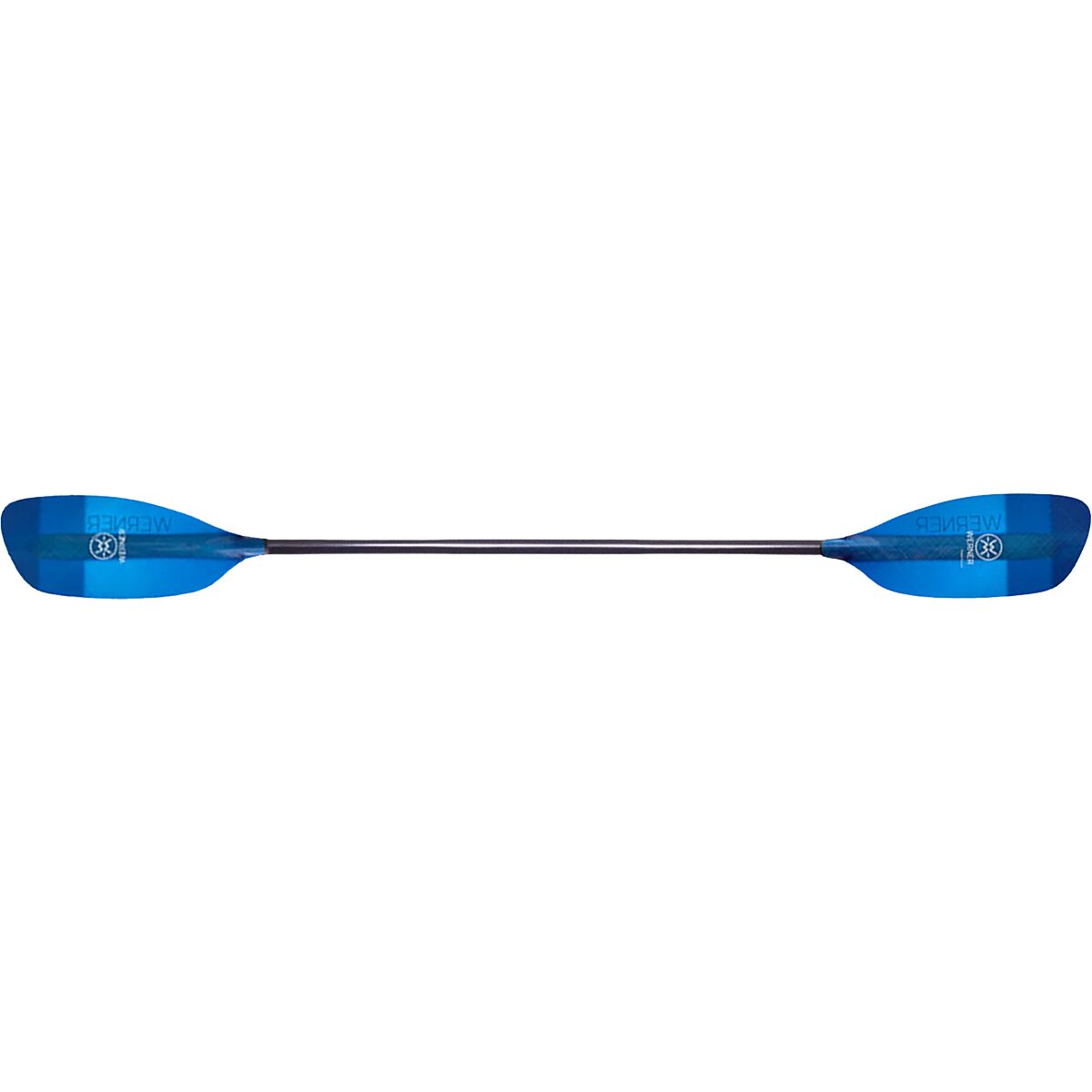 Image of Werner Powerhouse Fiberglass Paddle - Straight Shaft Blue, Standard, 197-R45