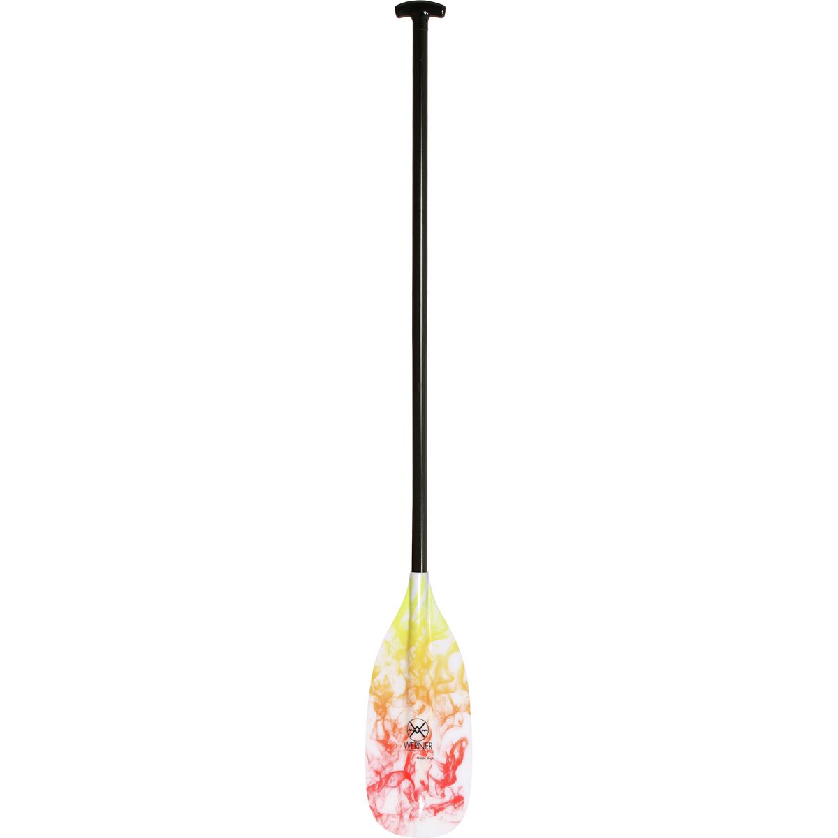 Image of Werner Guide Stick Paddle - Straight Shaft Fire On The Water, Standard,72