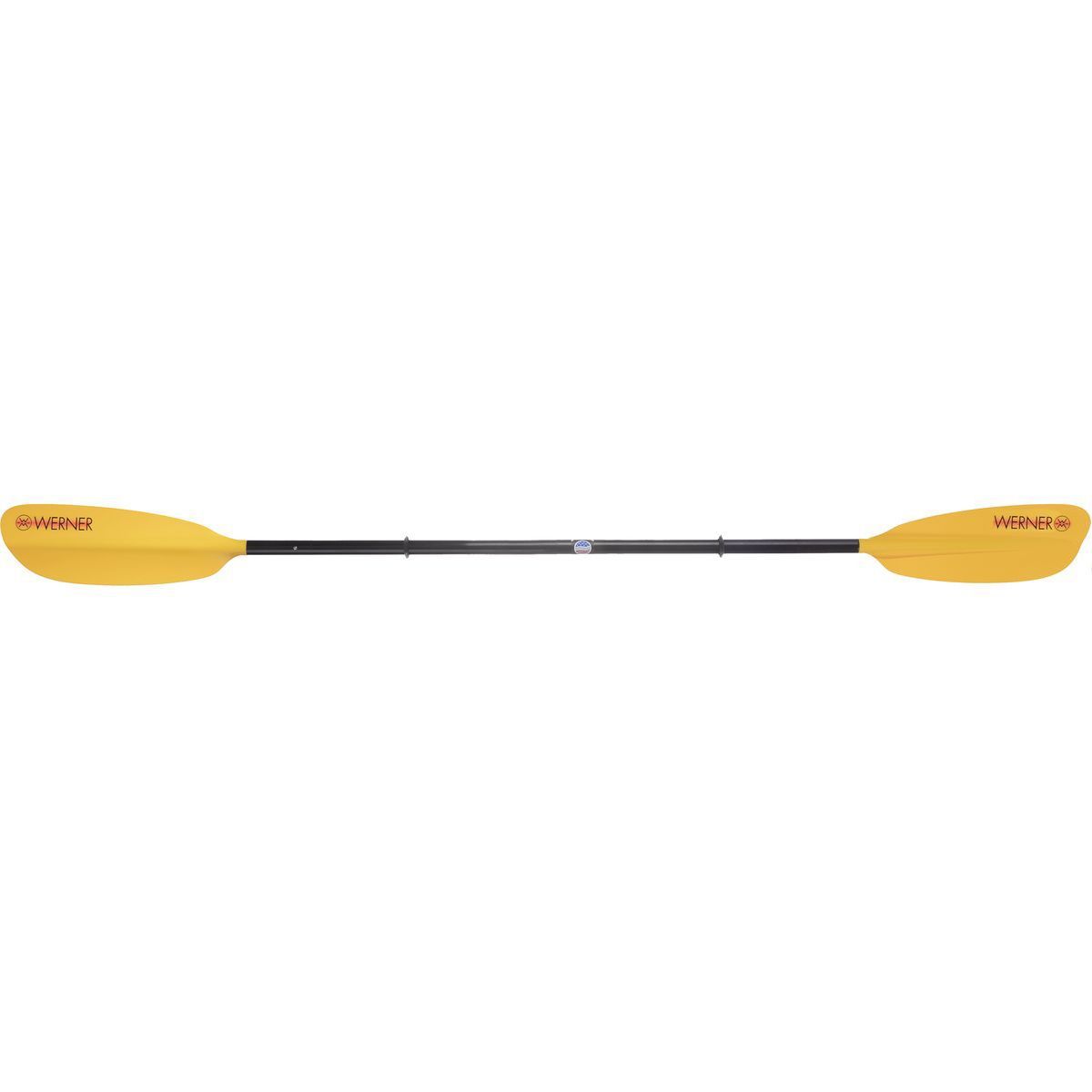 Image of Werner Skagit FG 4-Piece Paddle - Straight Shaft Yellow, Standard,220cm