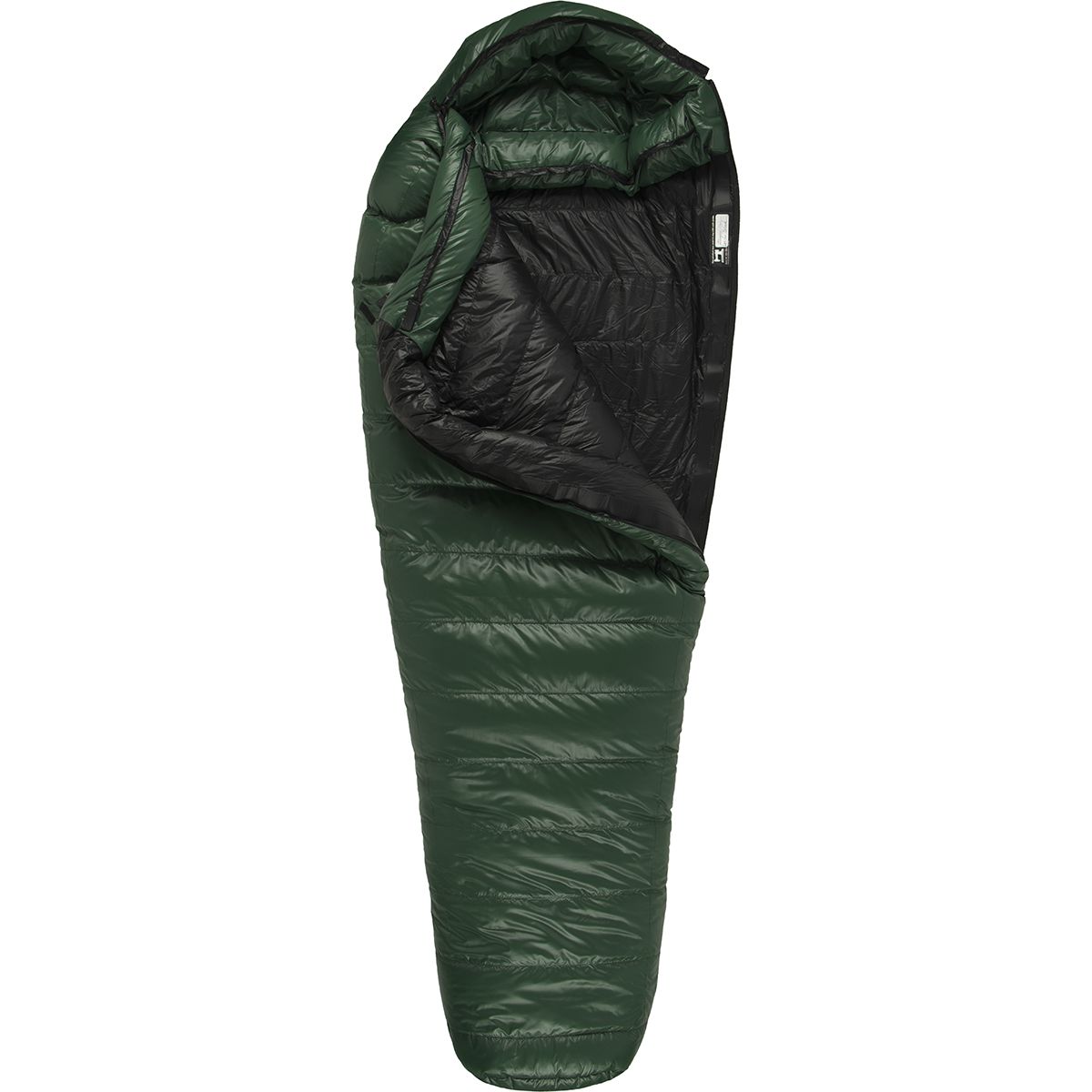 Image of Western Mountaineering Badger MF Sleeping Bag: 15F Down Forest Green, 6ft/Left Zip