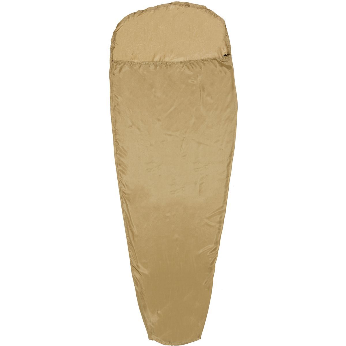 Image of Western Mountaineering Tioga Silk Sleeping Bag Liner Gold, Taper Long