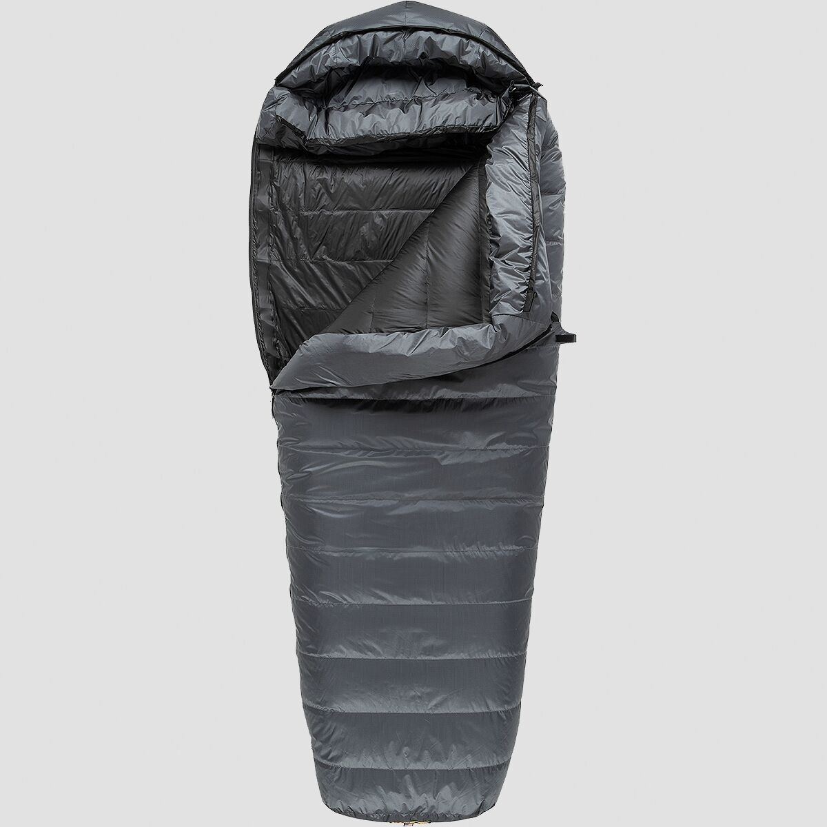 Western Mountaineering Sequoia GORE-TEX INFINIUM Sleeping Bag: 5F Down Grey/Black, 6ft 0in/Left Zip