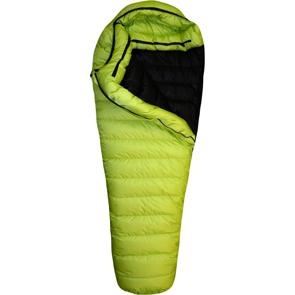 Image of Western Mountaineering Antelope StormShield Sleeping Bag Lime/Black, 6ft 0in/Right Zip