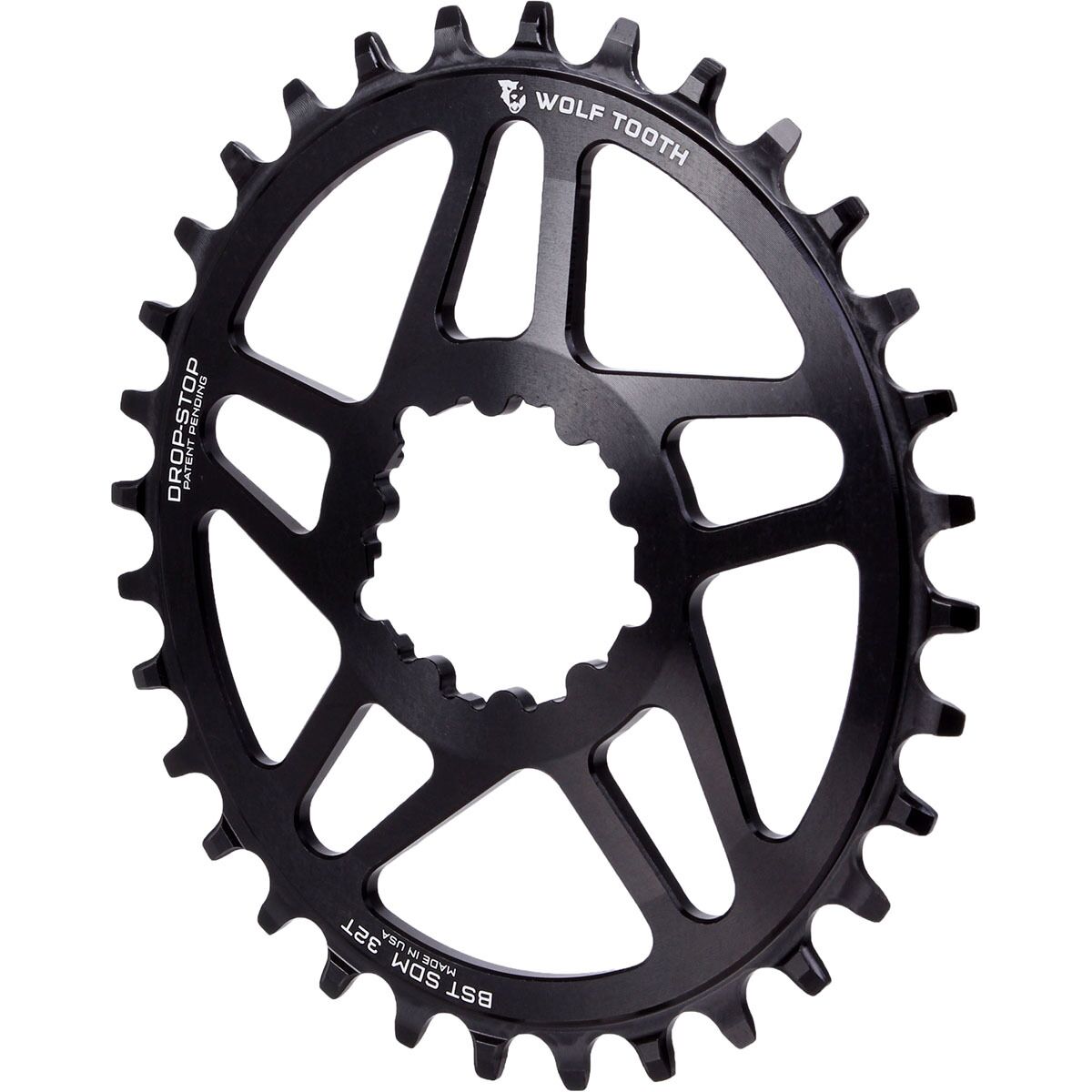 Wolf Tooth Components Drop Stop PowerTrac SRAM Direct Mount Chainring - Boost