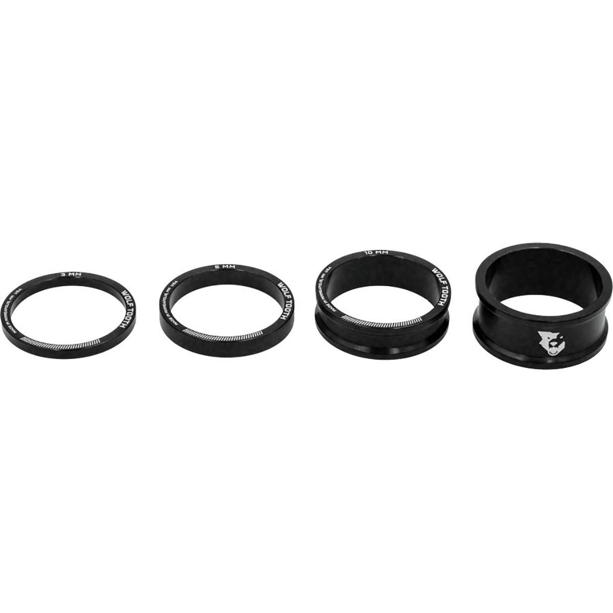 Wolf Tooth Precision Anodized Headset Spacers Blue, 5X 5mm Wolf Tooth Precision Anodized Headset Spacers Blue, 5X 5mm