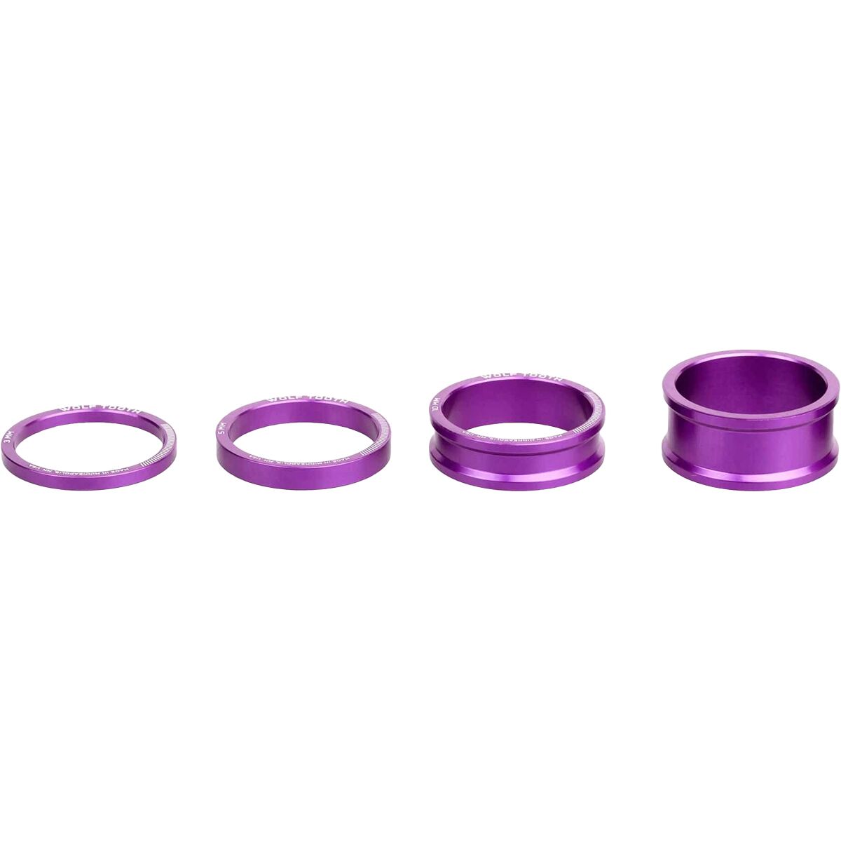 Image of Wolf Tooth Components Headset Spacer Kit Ultraviolet Purple, One Size