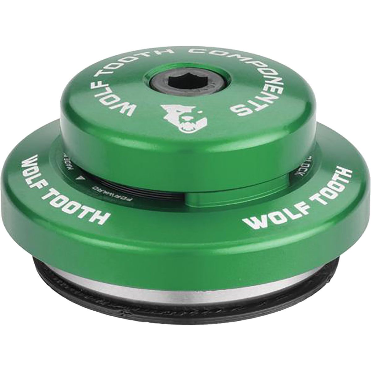 Wolf Tooth Components Wolf Tooth Components Trek Knock Block Premium IS41/28.6 Upper Headset Assembly Green, 8mm Stack