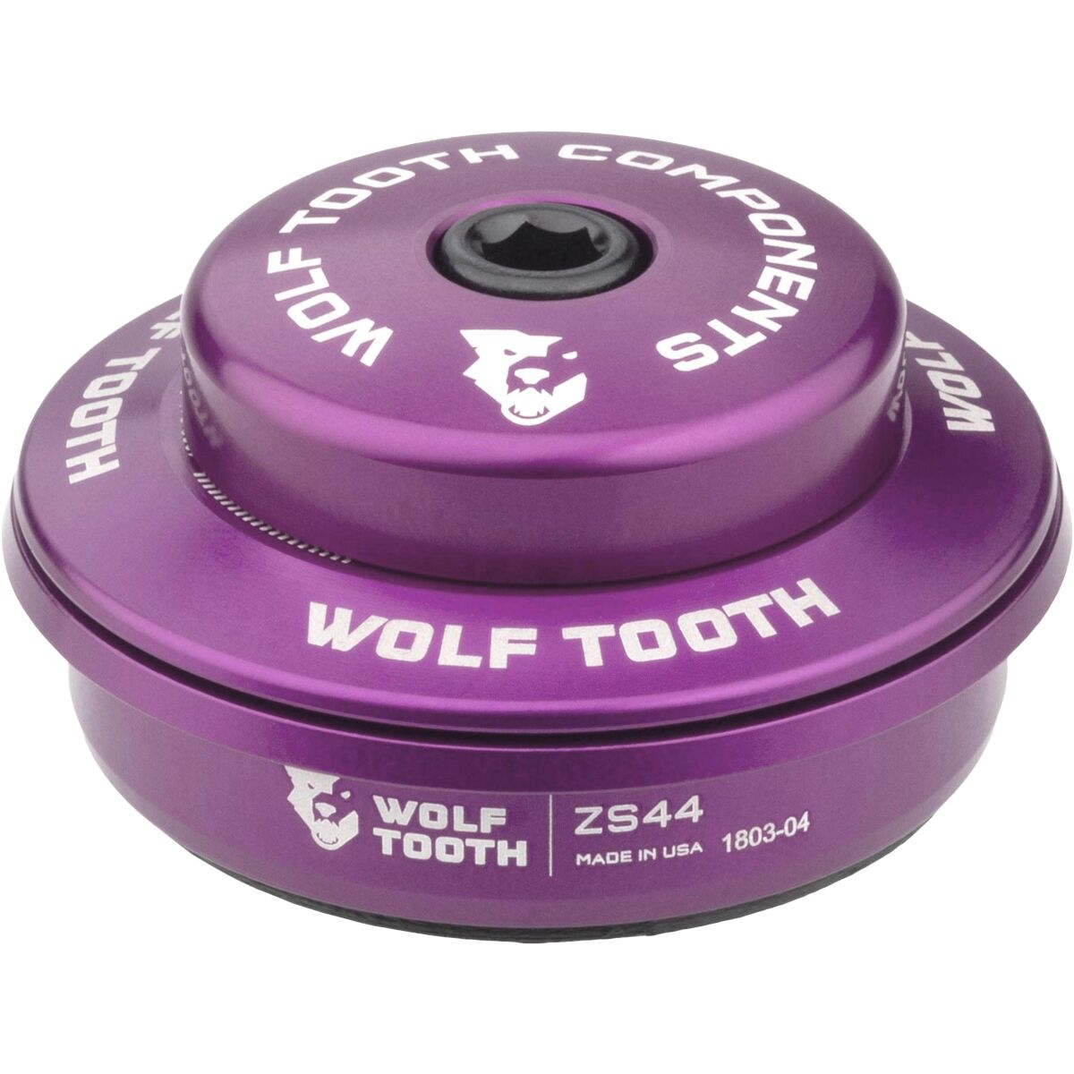 Wolf Tooth Components Wolf Tooth Components Premium ZS44/28.6 Upper Headset Assembly Ultraviolet Purple, 6mm Stack