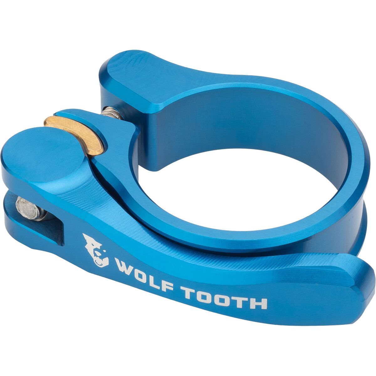 Image of Wolf Tooth Components Quick Release Seatpost Clamp Blue, 28.6mm